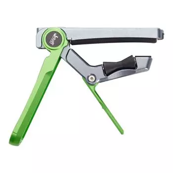 Jstaff S1 The Rolling Capo Быстро меняйте тональность, сдвигая каподастр, когда он прикреплен Надежно фиксируется с 3 уровнями регулировки силы повреждения грифа зелёный