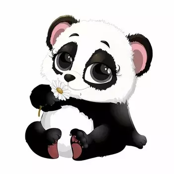 JT111#13X15см Аниме наклейки на машину мультфильм креативные милые наклейки на машину возьмите маленький цветок панда телохранитель царапины наклейки украшение для стекла 13x15cm