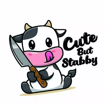 JT112#14X12см Милая виниловая наклейка с изображением коровы - необычная наклейка с изображением животного на заднее стекло автомобиля, легко наносится, глянцевая отделка 14x12cm