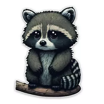 JT116#11x15см милый енот узор виниловая наклейка на автомобиль наклейка животные наклейка на автомобиль скрывает царапины на кузове автомобиля 11x15cm