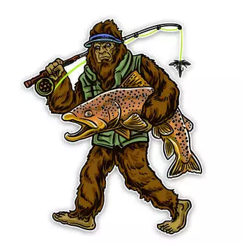 JT121#12.5x15см коричневая форель наклейка на автомобиль рыболов на открытом воздухе лес кемпинг наклейка украшение мотоцикл внешние аксессуары водонепроницаемая виниловая наклейка 12.5x15cm