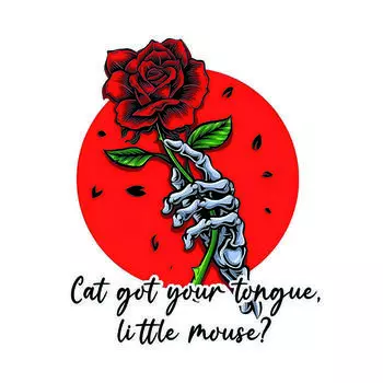 JT123#12x15см Cat Got Your Tongue Маленькая мышка Наклейка, Романтическая наклейка на машину, Water Assistant Вырезанные виниловые наклейки для ноутбука, 12x15cm