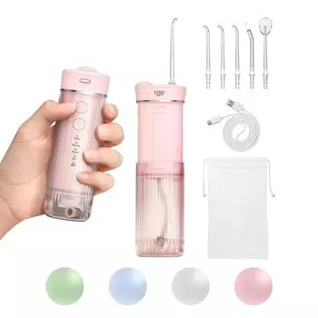 JTF Oral Jet 230 мл 5 сменный Ultra Mini 4 11 уровней интенсивности IPX7 USB для путешествий и домашнего хранения Чехол Гарантия 1 год Очиститель, стиральная машина, бак,