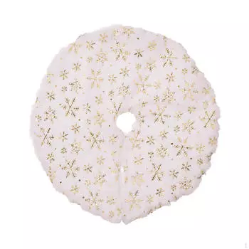 Юбка 15 дюймов для рождественского украшения, белая для использования в помещении Silver Stars