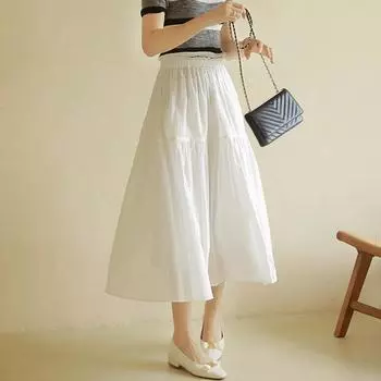 Юбка-бюстгальтер женская летняя средняя и длинная, высококачественная весенняя женская длинная юбка черная с высокой талией, юбка-слово детская драпированная маленькая мужская One size (recommended weight 80-75 kg) чёрный