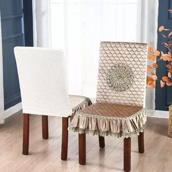 Юбка Чехол для стула в отеле Универсальный размер Чехлы для сидений Защитный чехол для стула в ресторане Чехол для табурета в ресторане S-Style 3
