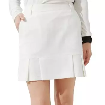 Юбка Cosmical Warm Hem Tuck Pleated Skirt ERC54110 White Main [June Andrope] Женская (10)