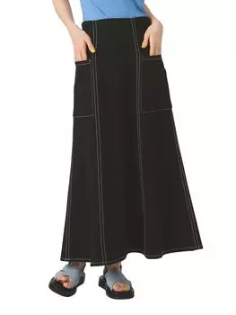 Юбка Цветная строчка Юбка-русалка ЧЕРНАЯ 0 [Raybeams] Женская чёрный