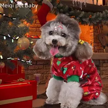 Юбка для четвероногого питомца в виде рождественской елки, снежинки, лося Large