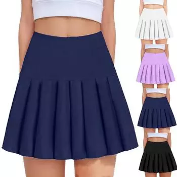 Юбка для девочек с высокой талией, многослойная юбка с оборками и карманами 120 чёрный