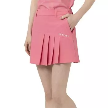 Юбка для гольфа Dot Touch Полуплиссированная юбка Pink Lemonade [Footjoy] Женская