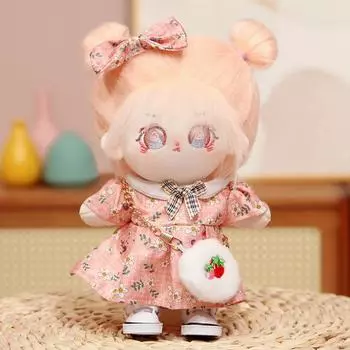 Юбка для куклы из хлопка 20 см. Плюшевая кукольная одежда для девочек. Можно заменить кукольную одежду, чтобы дарить подарки лучшим подругам девочек. 20cm (no skeleton)