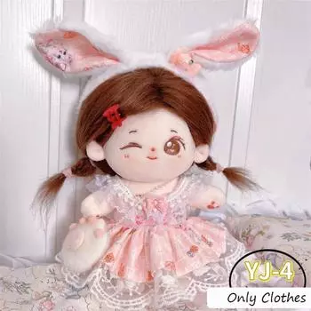 Юбка для куклы Лолита, платье Лолита Jk, униформа, одежда, хлопковая кукла, наряд Лолиты, платье, 20 см, хлопковая кукла Style 24