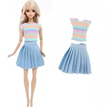 Юбка для куклы ручной работы для платья куклы Барби 11,5 спортивная рубашка для куклы-девочки 30 см аксессуары для детских игрушек для кукол