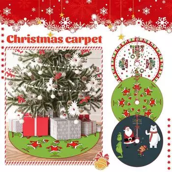 Юбка для рождественской елки, фартук для рождественской елки на праздничную вечеринку One Size