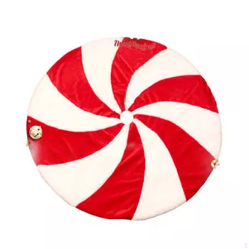 Юбка для рождественской елки Рождественский ковер 48 дюймов Легкий декоративный коврик