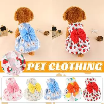 Юбка для собак Одежда для кошек Тедди Померанский шпиц Бишон Товары для животных Юбка с бантом Одежда для собак XXL красный