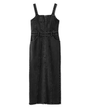 Юбка-джемпер из денима LWFO242040 BLK [Lily Brown] Женская чёрный