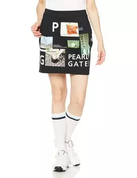 Юбка Гольф База 1 [Pearly Gates] Женская (Коллажный узор/Стрейч) / / 055-2234916 120_Темно-синий [M]