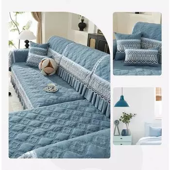 Юбка из шенилла Современная простая диванная подушка Four Seasons Универсальная диванная подушка 30*50 бежевый