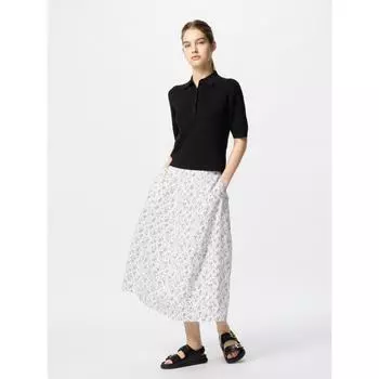 Юбка-кокон из хлопковой смеси Uniqlo с принтом 01 OFF WHITE/WOMEN S