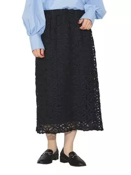Юбка кружевная SK ЧЕРНАЯ ОДИН РАЗМЕР [BEAMS HEART] P/Вышитая женская чёрный