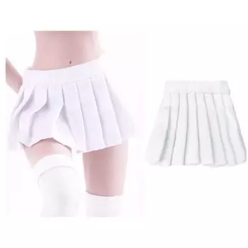 Юбка Кукольный наряд Одежда Плиссированная юбка Кукольная одежда Дюймовая женская мини-юбка Фигурка Кукольная одежда Кукольный наряд Кукольный наряд Сменный наряд для куклы Белый белый