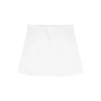 Юбка-кюлоты с высокой талией, защищающая от просвечивания, утягивающая - Женская повседневная летняя миди Small белый