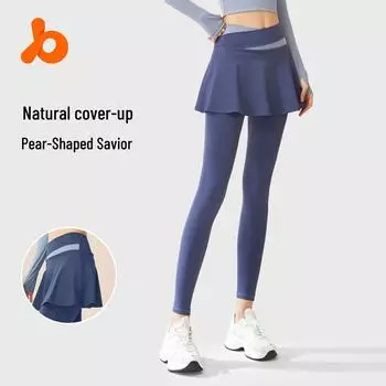 Юбка-леггинсы с высокой талией и цветными блоками Juyitang для женщин L