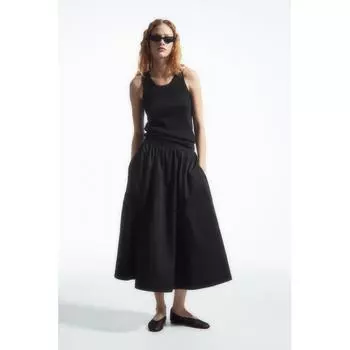 Юбка миди COS Japan с эластичной талией Black/38