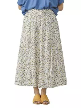 Юбка Midi Flare FLOWER M [Beams Heart], Длина, Юбка, Женская