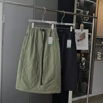 Юбка миди из хлопка с антибактериальной водоотталкивающей пропиткой в американском стиле на осень и зиму M for 110-130 lbs