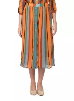 Юбка миди Markapia в вертикальную полоску
