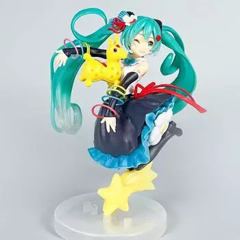 Юбка Мику Хацунэ с цветами, Прыгающая модель, Украшение для рабочего стола и комнаты