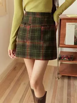 Юбка Mishow для женщин, новинка 2023 года, элегантный бледный дизайн, модные свободные универсальные женские юбки MXC54B0167