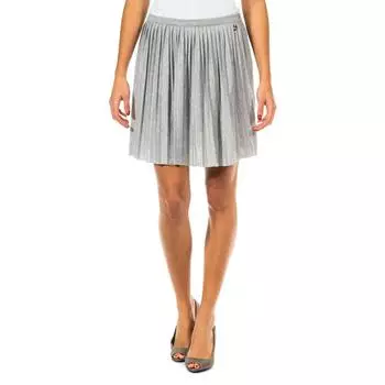 Женская плиссированная юбка с боковой молнией 70DGC0247 XS серый