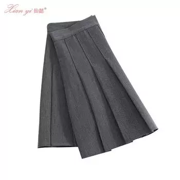 Юбка-плиссе в стиле французского колледжа Spice girl, облегающая, женская, летняя, непромокаемая, корейская, с запахом на бедрах 515 S