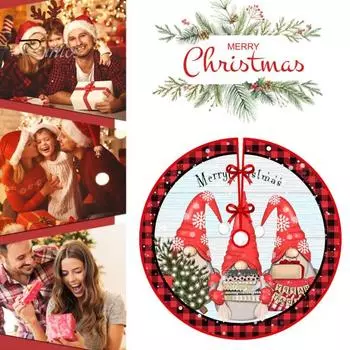 Юбка «Рождественская елка» Дизайн с рождественскими элементами Подходит для домашних животных Защита пола Легко чистящаяся Юбка «Елка» 90m