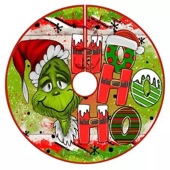 Юбка «Рождественская елка» Красная, зеленая «Веселая рождественская елка» Юбка с воротником Мягкое рождественское праздничное украшение One Size