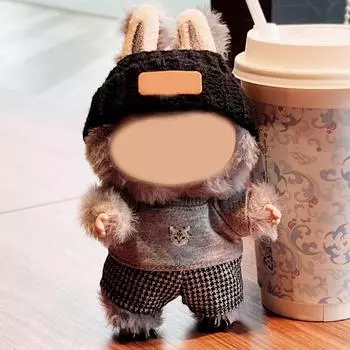 Юбка с цветочным принтом + Аксессуары для волос 17 см Подвеска Аксессуары для кукол (кукла Не Включена) One Size