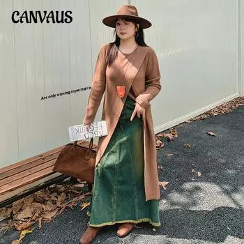 Юбка с круглым вырезом и разрезом для женщин больших размеров с трикотажным платьем XL чёрный