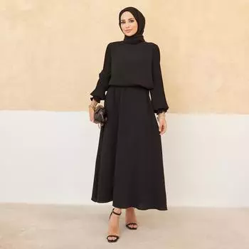 Юбка с плиссированными рукавами, туника, женский костюм с длинным рукавом, новый сезон