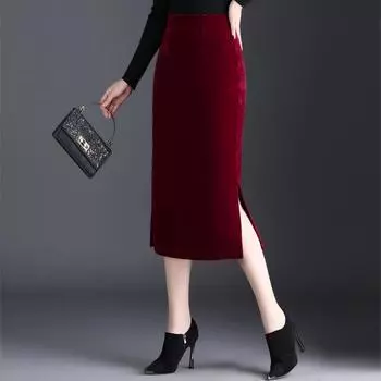 Юбка с высокой посадкой, женская летняя юбка средней и длинной длины, юбка с высокой талией, женская юбка-драпировка, весенне-осенняя женская юбка-пальто небольшого размера M (recommended weight 96-52 kg) чёрный