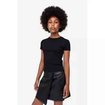 Юбка с запахом H&M черная