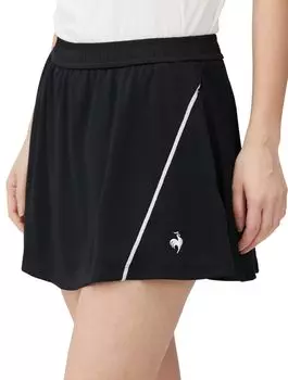 Юбка-шорты Coq Game с защитой от пота и ультрафиолета JTA Officially Official Club QTWXJE90 BK [Le Sportif], теннисная юбка-шорты, внутренняя, впитывающая, (UPF50+), Потягиваться,