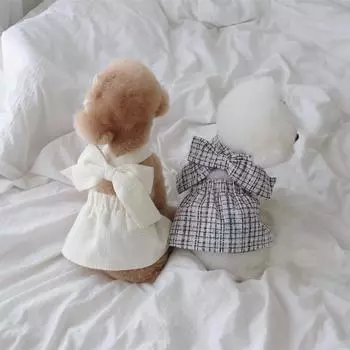 Юбка-слинг с бантом, одежда для собак, милое платье, одежда для собак, наряды для домашних животных, милые весенне-летние йорки с принтом для белых мальчиков XS