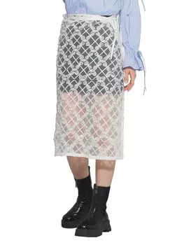 Юбка Тюль Лента Шишу Юбка БЕЛАЯ БЕСПЛАТНО [Raybeams] Женская белый