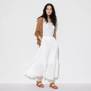 Юбка UNIQLO из мятого хлопка