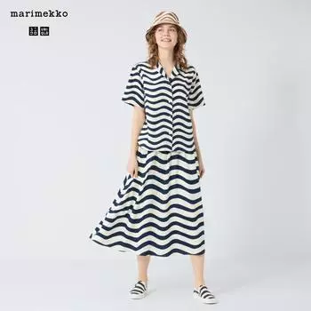 Юбка UNIQLO JAPAN из смесового льна