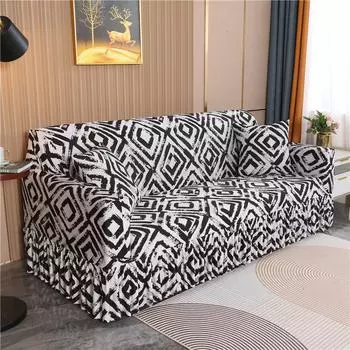 Юбка в стиле простой и современный чехол для дивана Four Seasons Universal, эластичный, универсальный, нескользящий чехол для дивана 1 seat